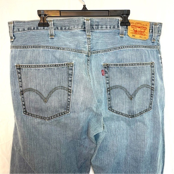 Levi’s 569 Loose Straight‎ Men’s Jeans Light Wash Sz. 40 waist Very good Cond. - Picture 9 of 16
